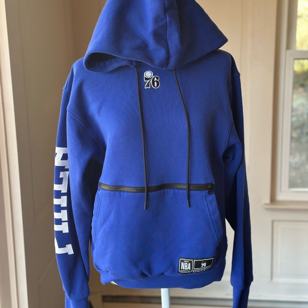 Nike Philadelphia Sixers 75 Seasons Blue Hoodie